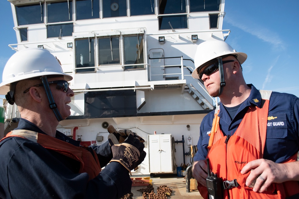 Master Chief Petty Officer of Coast Guard Reserve Visits USCGC William Tate