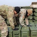 Col. John B. Mountford Visits with 1st Cavalry Division Ammunitions Specialists at Aerial Gunnery