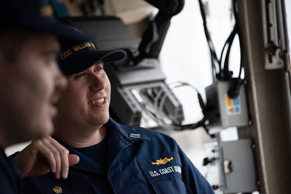 USCGC William Tate Works on Buoys on Delaware River