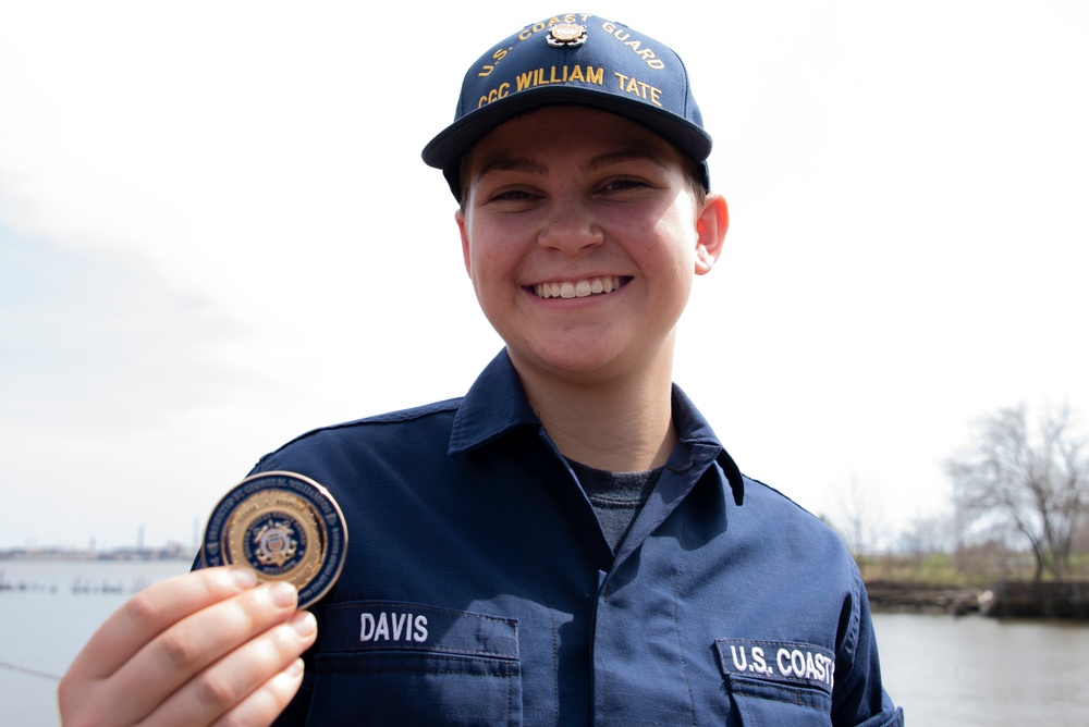 Master Chief Petty Officer of Coast Guard Reserve Visits USCGC William Tate