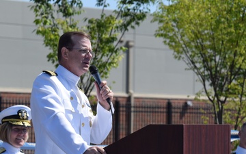 CAPT Carmickle at NCTAMS LANT Ribbon Cutting