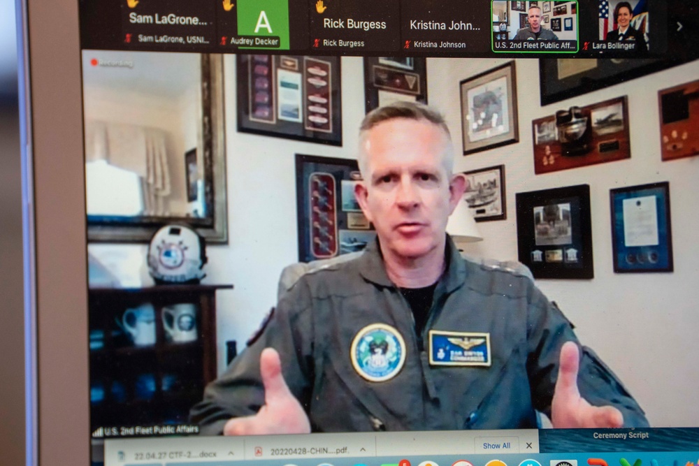 Commander, U.S. 2nd Fleet Vice Adm. Daniel Dwyer Virtual Media Availability