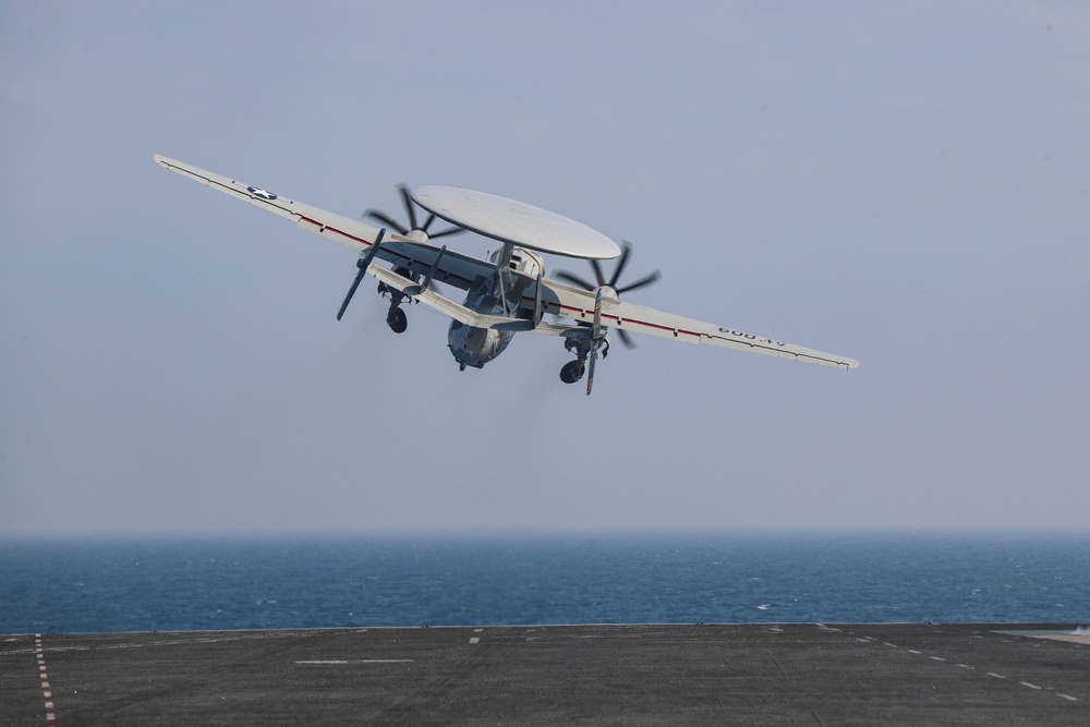 Abraham Lincoln conducts flight operations