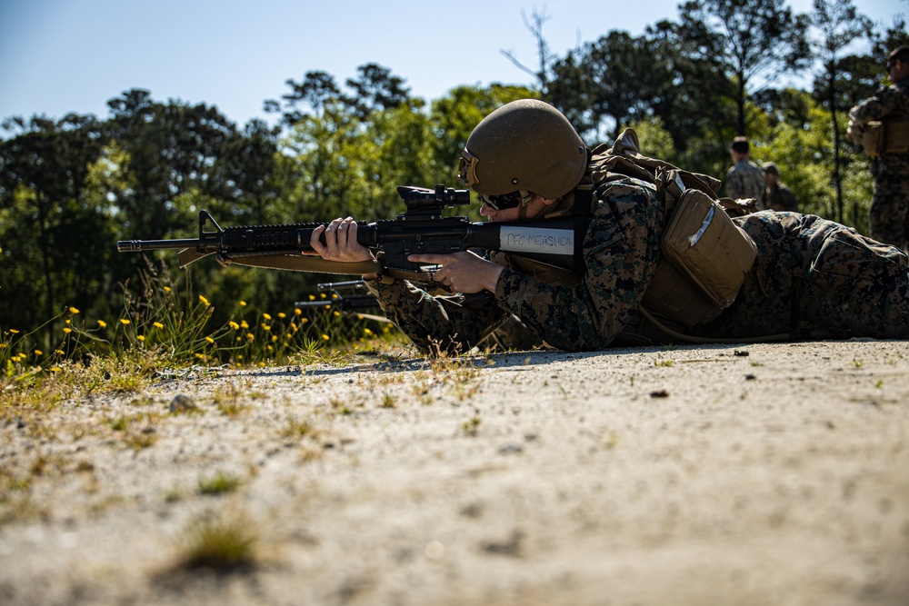 Engineer Support Company executes company defense range