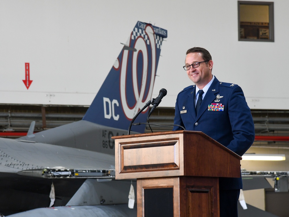 Maj. Aaron J. Gadbois assumes command of 113th Maintenance Squadron