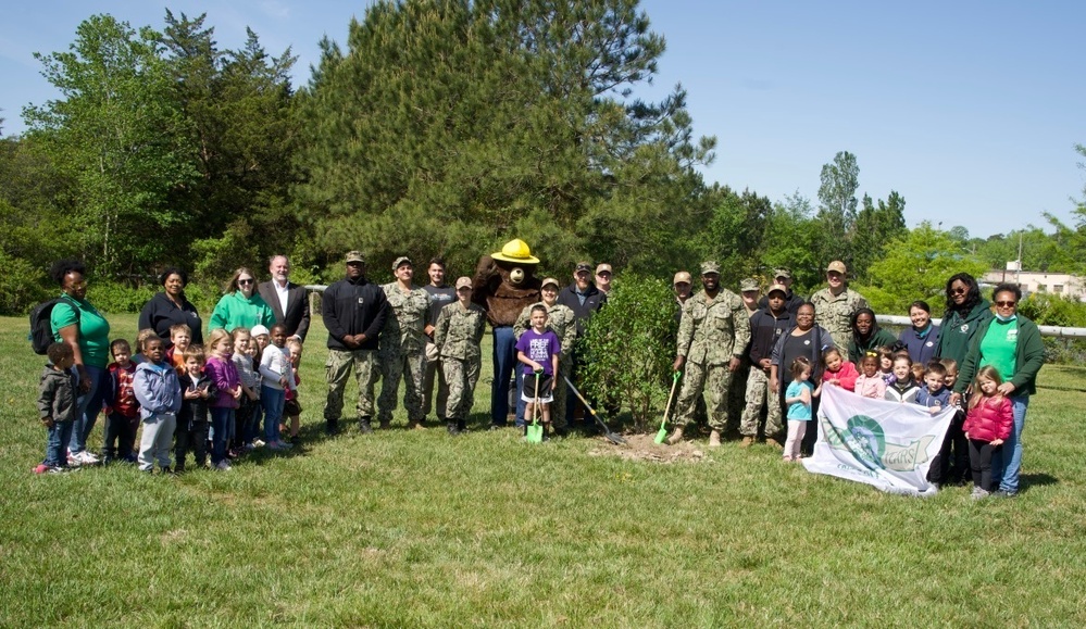 Naval Support Activity Hampton Roads-Northwest Annex participates in Arbor Day Tree Planting