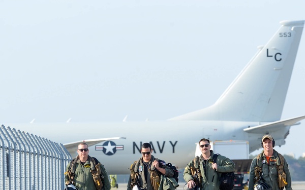 VP-8 CAC 10 Crew Walks The Misawa Flight Line