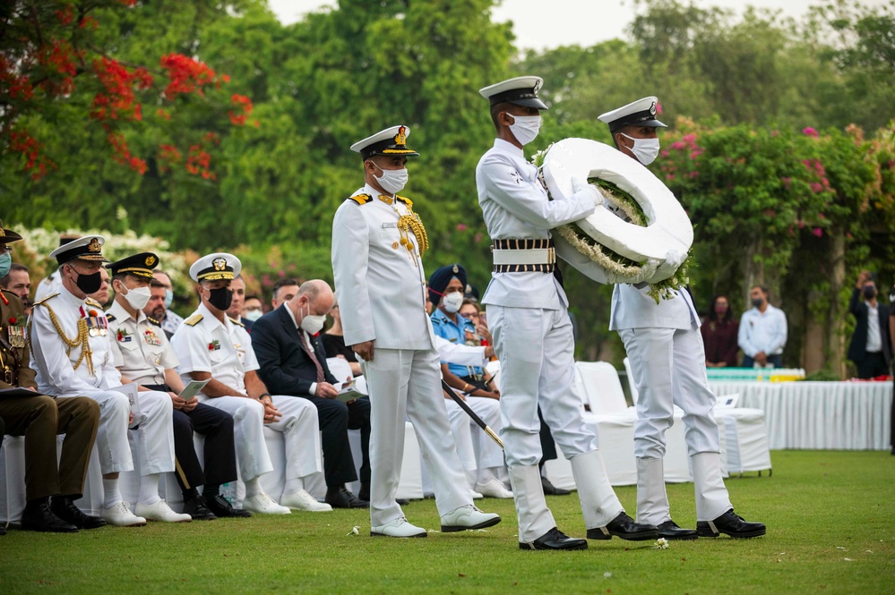 USINDOPACOM Commander Adm. John Aquilino travels to India for the Raisina Dialogue 2022