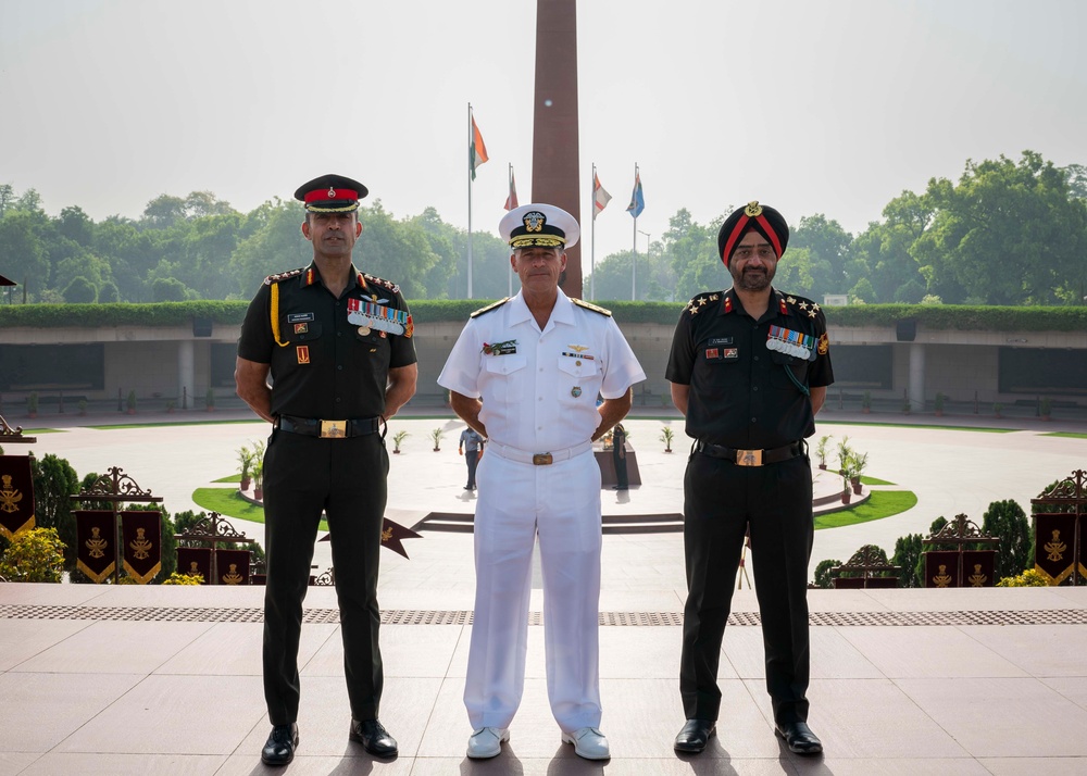 USINDOPACOM Commander Adm. John Aquilino travels to India for the Raisina Dialogue 2022