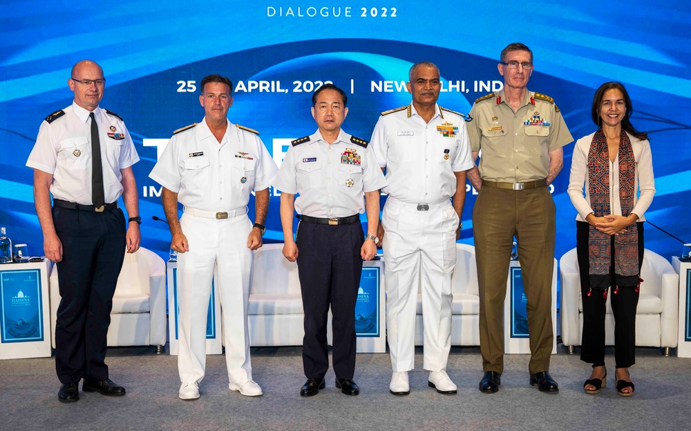 USINDOPACOM Commander Adm. John Aquilino travels to India for the Raisina Dialogue 2022