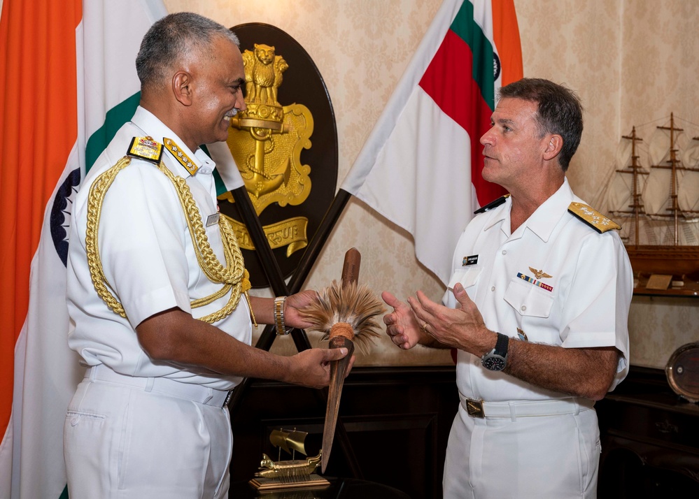 USINDOPACOM Commander Adm. John Aquilino travels to India for the Raisina Dialogue 2022