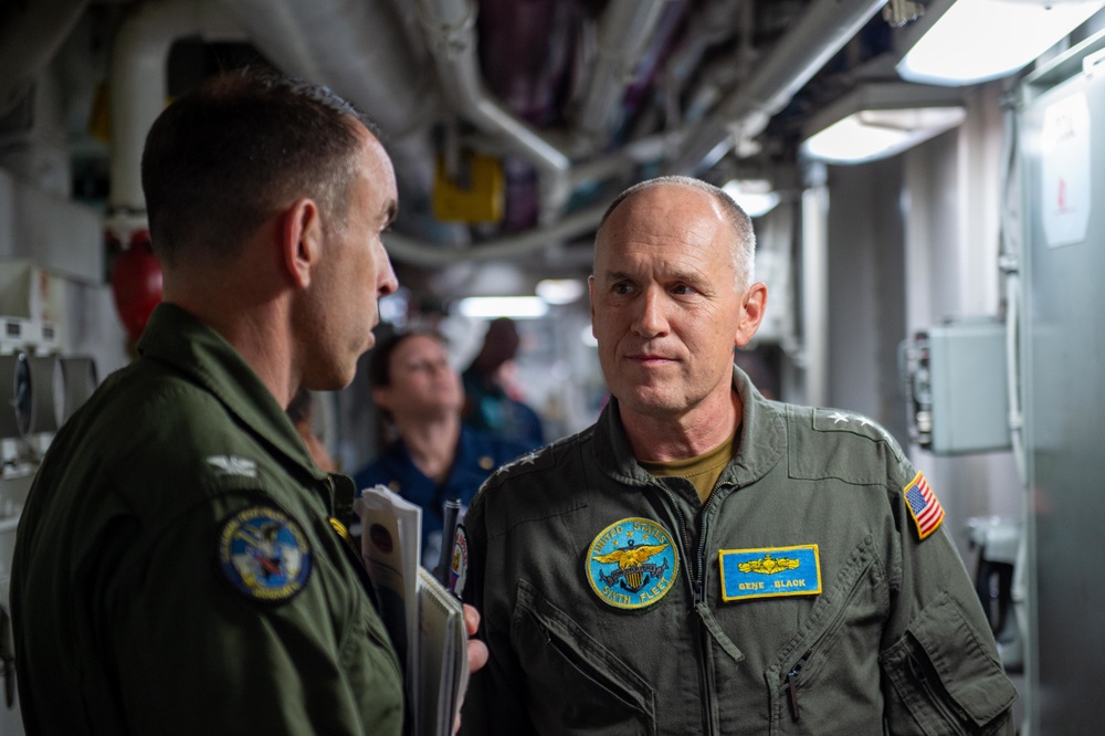 The Harry S. Truman Carrier Strike Group is on a scheduled deployment in the U.S. Sixth Fleet area of operations in support of naval operations to maintain maritime stability and security.