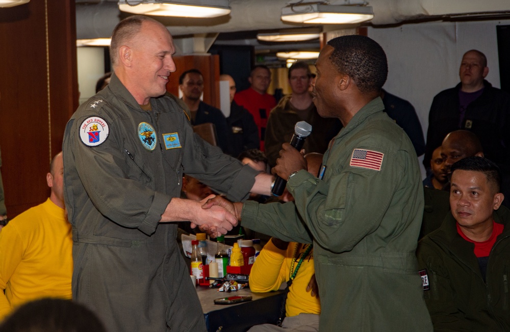 The Harry S. Truman Carrier Strike Group is on a scheduled deployment in the U.S. Sixth Fleet area of operations in support of naval operations to maintain maritime stability and security.