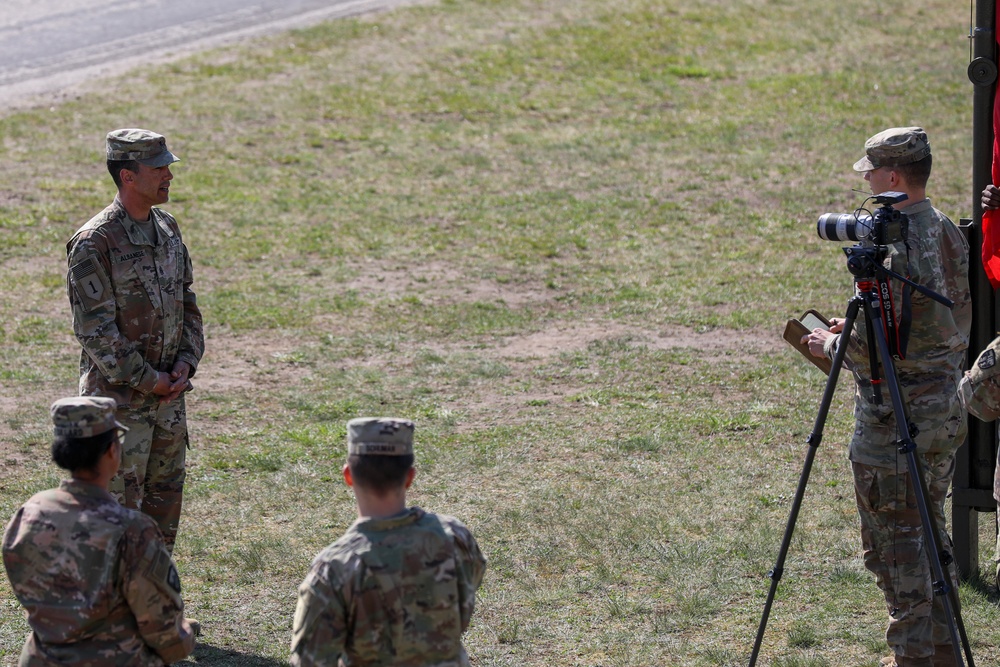 Polish and U.S. Soldiers Watch a Combined Arms Breach During Abrams Operation Summit