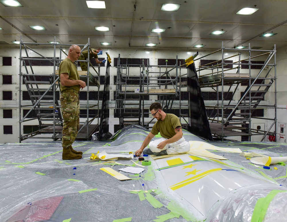 4EMS Airmen Paint 336th Flagship