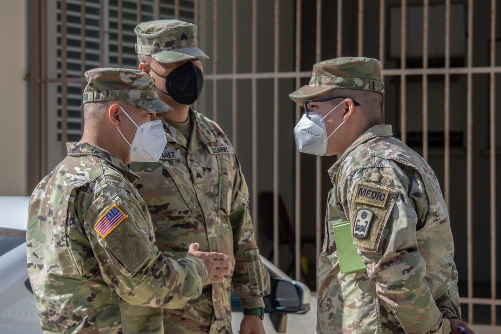 JTF-PR supports COVID-19 testing sites.