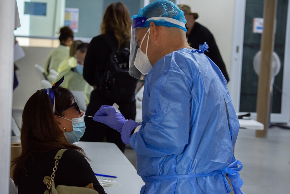 JTF-PR supports COVID-19 testing sites.