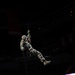 Indiana Guardsman rappels during Indy Fuel game