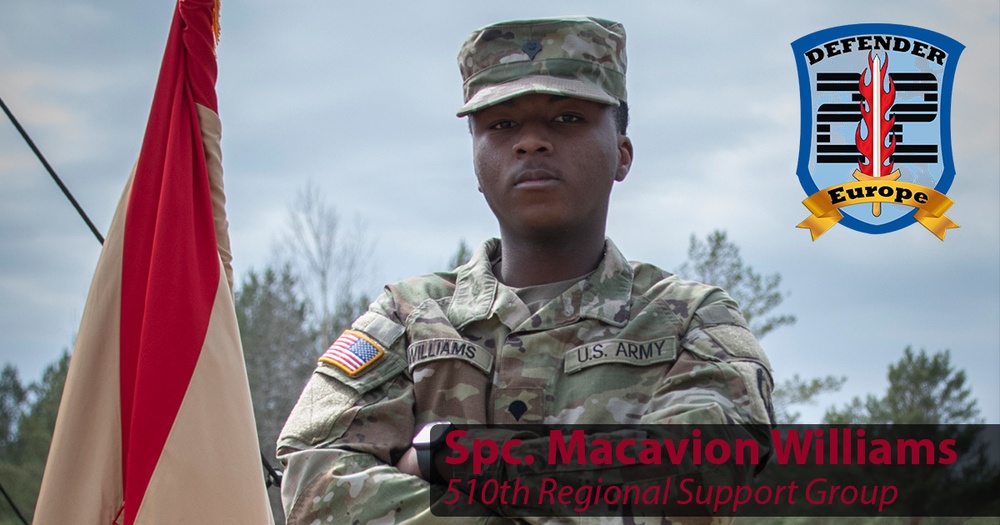 Meet your Defender – Spc. Macavion Williams