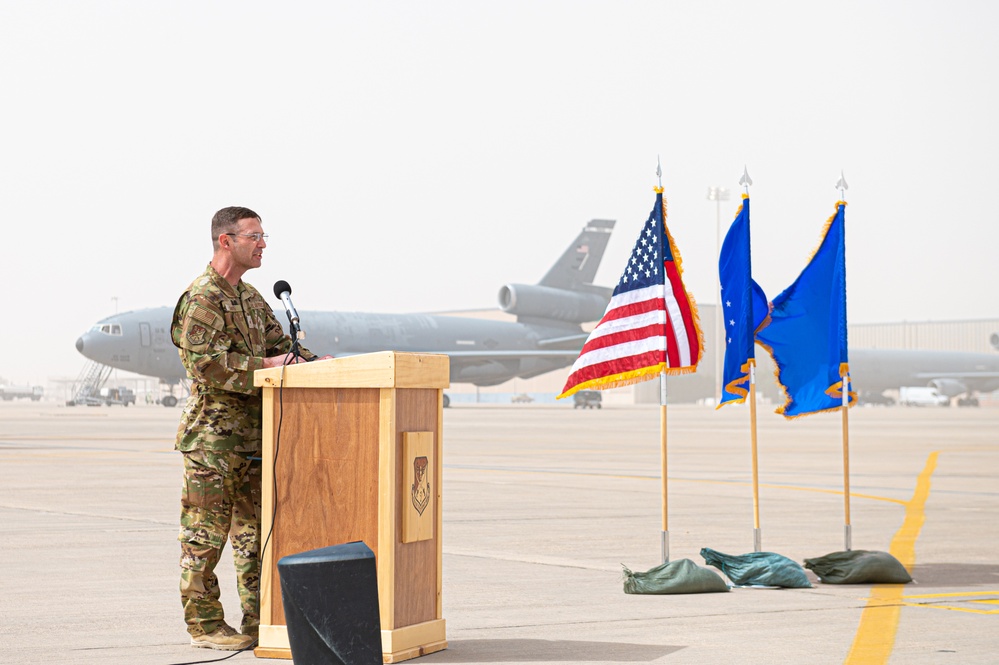 KC-10 refuelers receive new commander at Prince Sultan