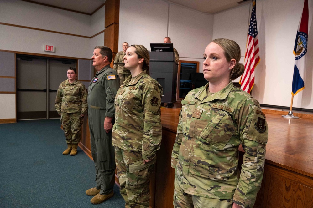 Airmen are promoted to Master Sgt.