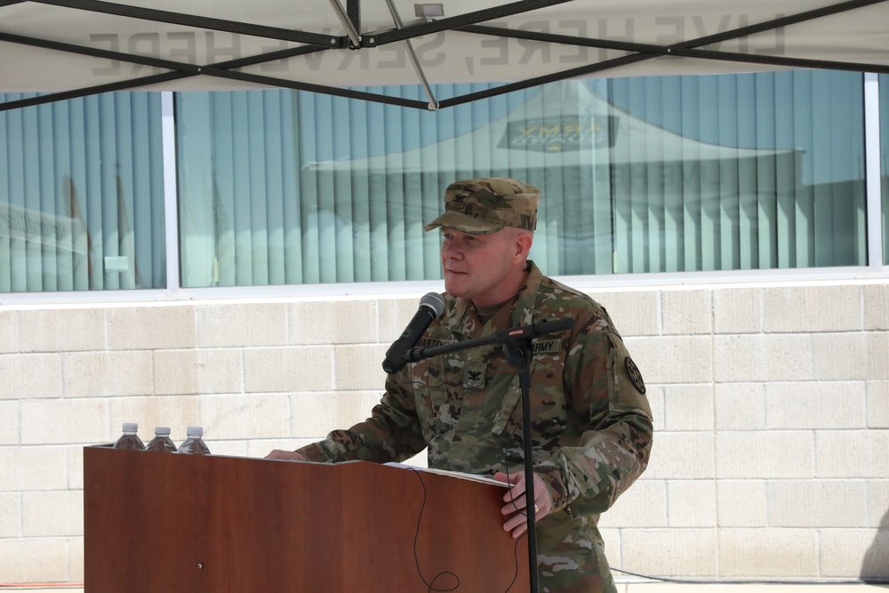 The 115th Regional Support Group welcomes new commander at Change of Command Ceremony