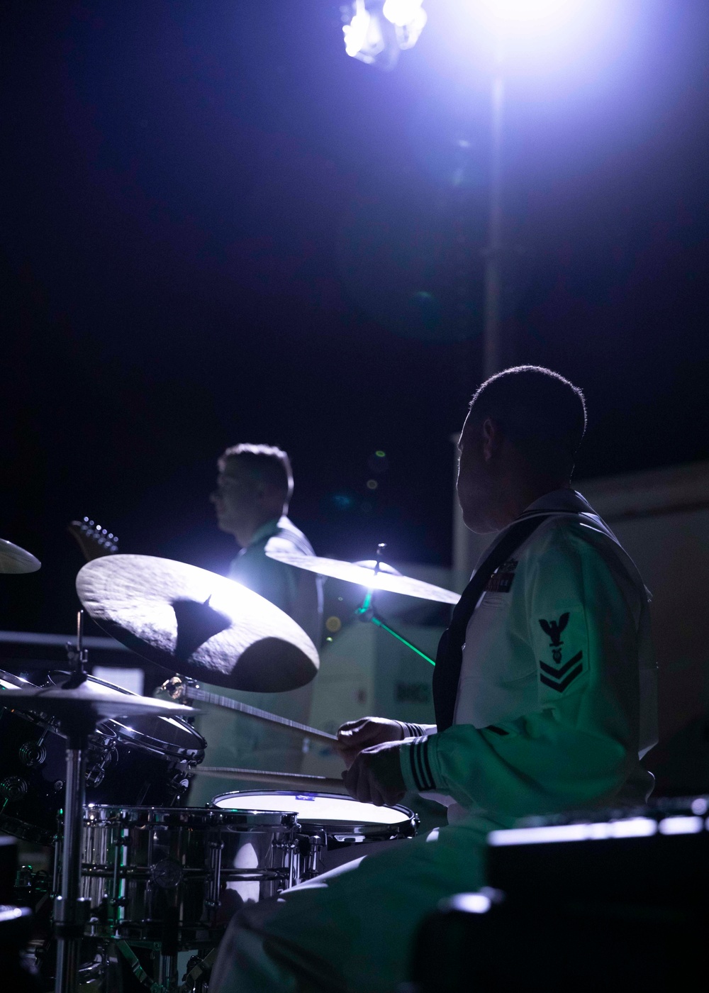 U.S. 7th Fleet Band performs at Elliot Springs Pop Up Food Truck Event