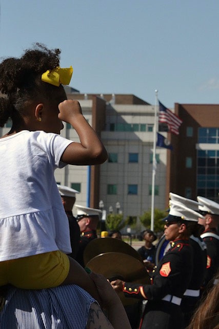 Marines fan favorite at the Pegasus Parade