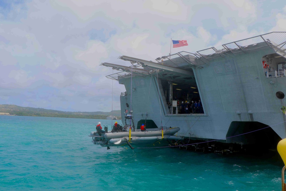 USS Charleston small boat ops