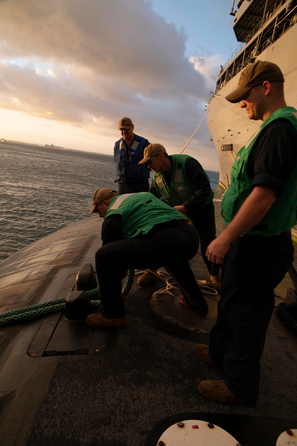 USS Springfield Moors at Diamantina Pier, HMAS Stirling, Australia