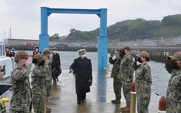 Adm. Ryo Sakai tours Naval Beach Unit 7