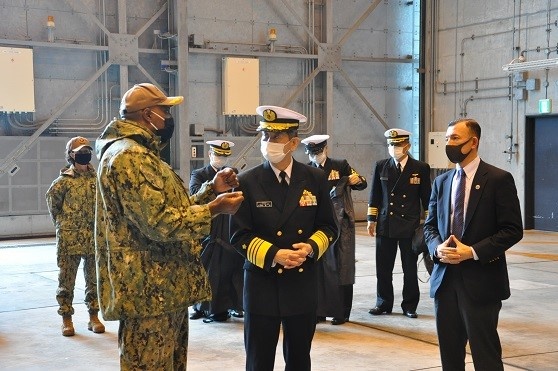 Adm. Ryo Sakai tours Naval Beach Unit 7