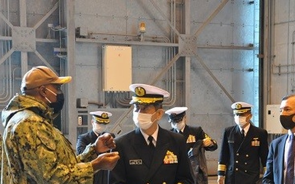 Adm. Ryo Sakai tours Naval Beach Unit 7