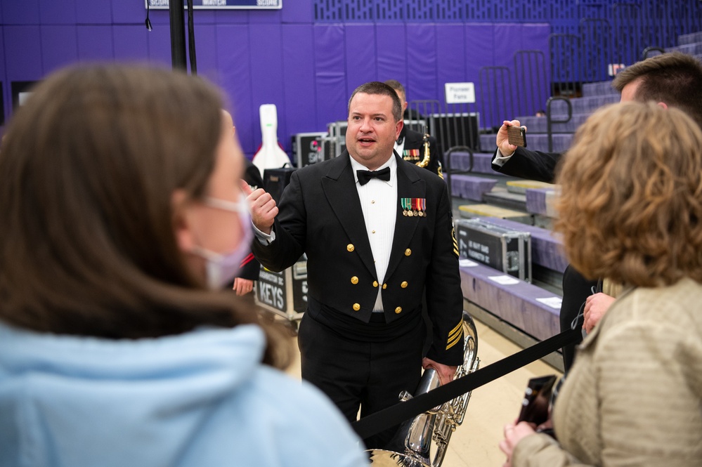 Navy Band visits Ann Arbor, Mich.