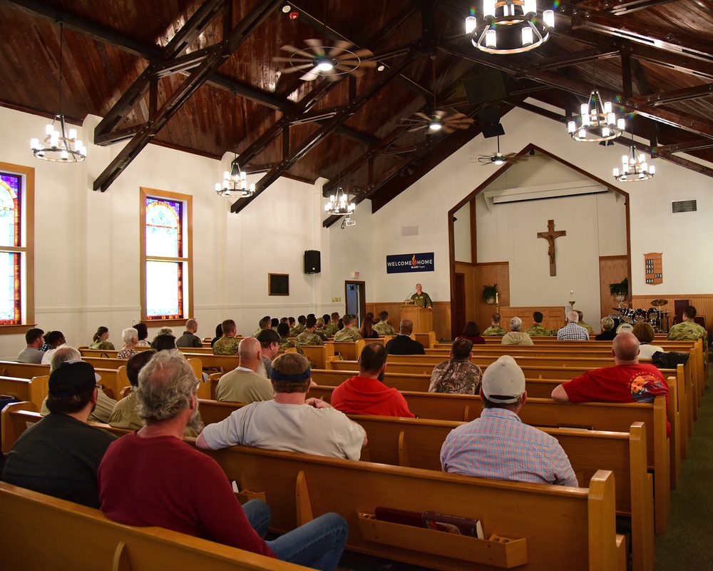Columbus Air Force Base Chapel Celebrates big day.