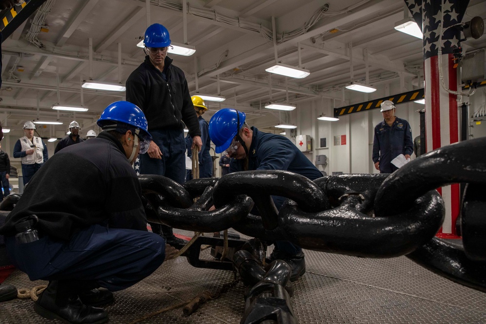 Makin Island Anchor Drop