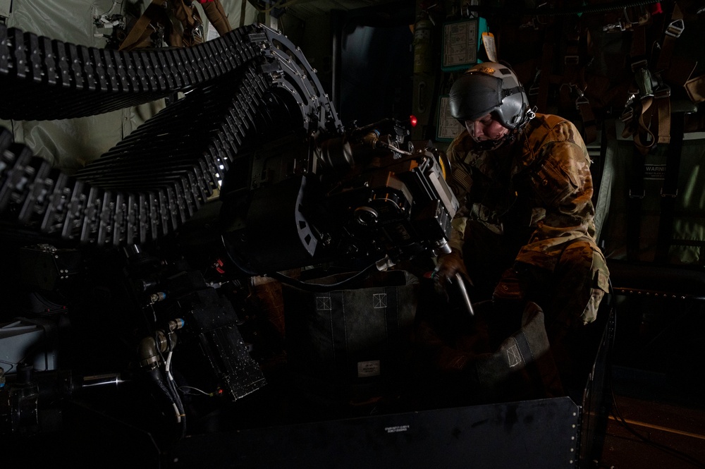 4 SOS Aircrew Performs Training Sortie on AC-130J
