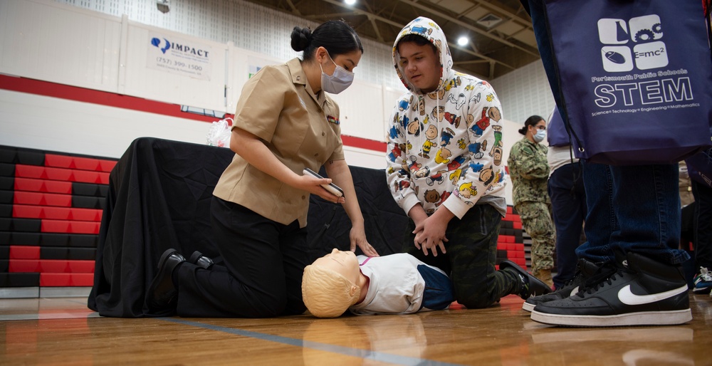 NMCP VOLUNTEERS AT MANOR HIGH SCHOOL