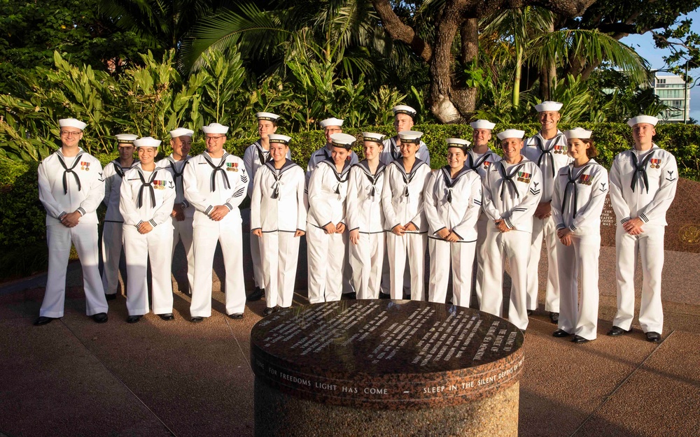 U.S. 7th Fleet Band perform at Battle of Coral Sea commemoration ceremony in Townsville