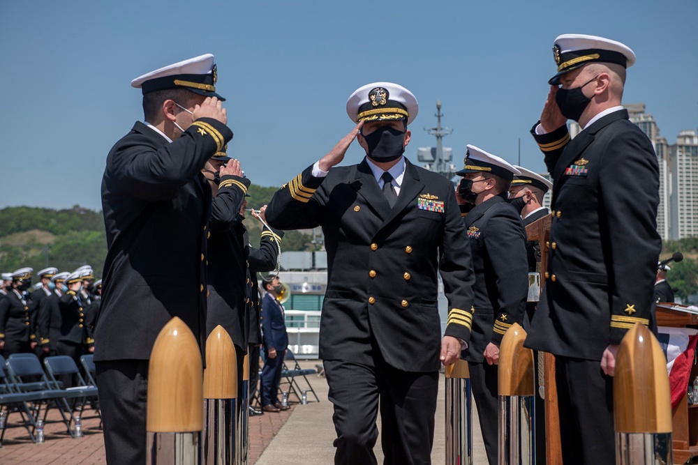 USS Sampson Change of Command