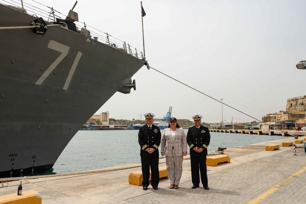 USS Ross provides tours while in port in Malta
