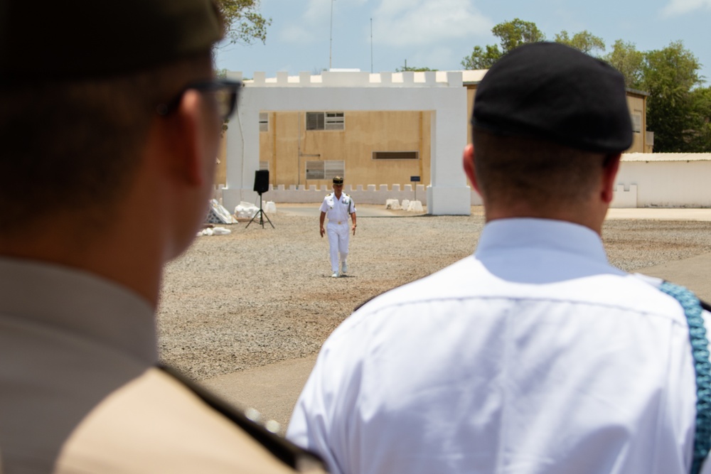 Task Force Red Dragon Leaders Participate in Commemoration of the Battle of Camarón with French Forces in Djibouti