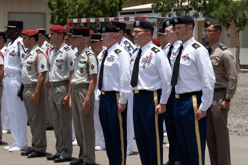 Task Force Red Dragon Leaders Participate in Commemoration of the Battle of Camarón with French Forces in Djibouti