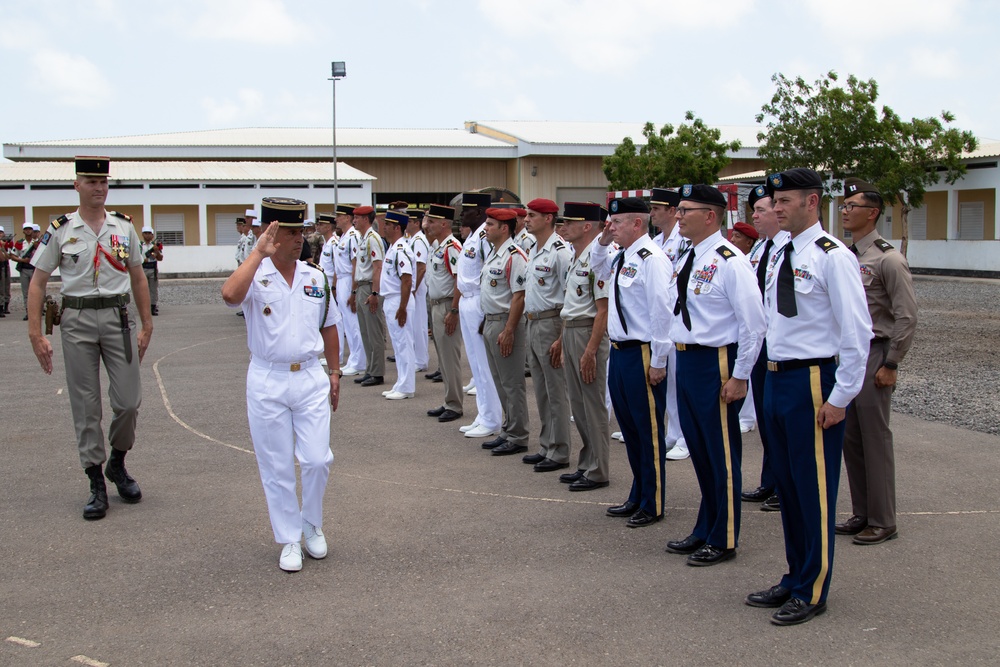 Task Force Red Dragon Leaders Participate in Commemoration of the Battle of Camarón with French Forces in Djibouti