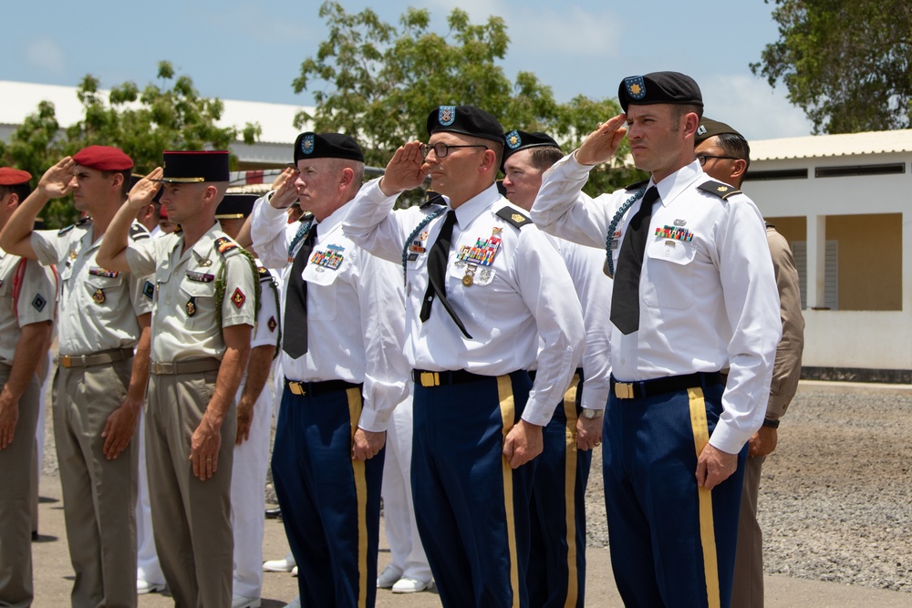 Task Force Red Dragon Leaders Participate in Commemoration of the Battle of Camarón with French Forces in Djibouti