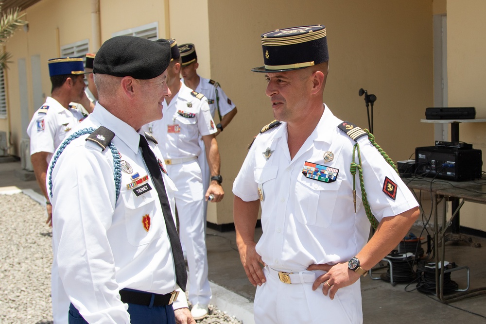 Task Force Red Dragon Leaders Participate in Commemoration of the Battle of Camarón with French Forces in Djibouti