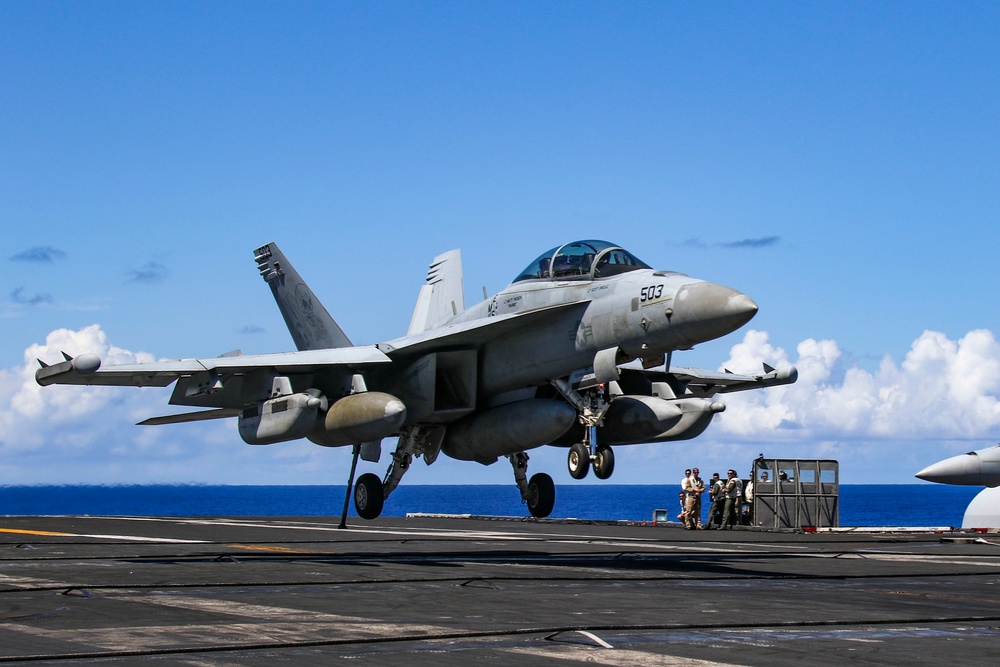 Abraham Lincoln conducts flight operations