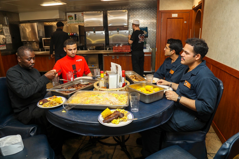 Abraham Lincoln Sailors celebrate Eid al-Fitr