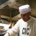 Abraham Lincoln Sailors serve food
