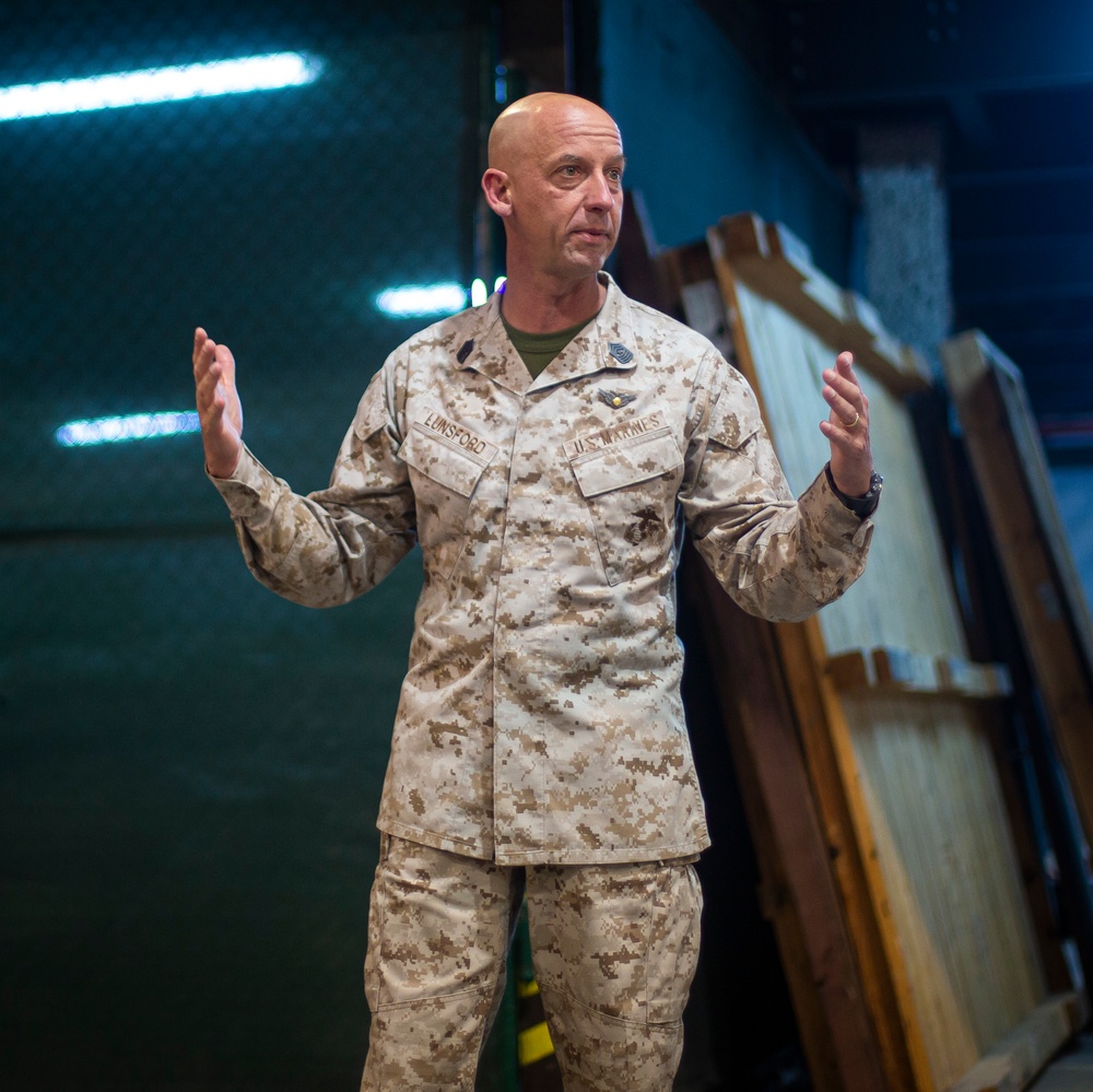 MARCENT SgtMaj holds Townhall for TF 51/5